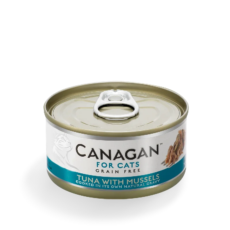 chew-proof steel dog bowl-Canagan Cat - Tuna with Mussels