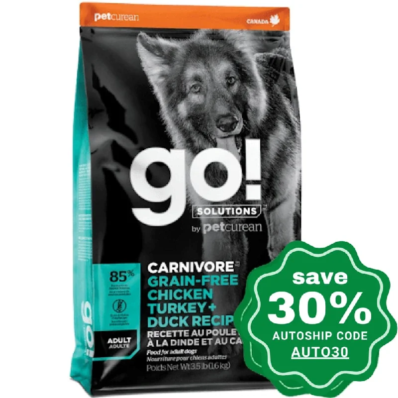 fish tank ammonia remover-GO! SOLUTIONS - CARNIVORE Dry Food for Adult Dog - Grain Free Chicken, Turkey + Duck Recipe - 22LB