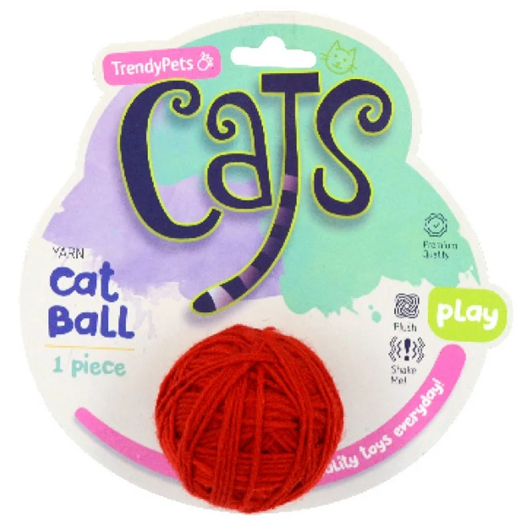 smart motion-sensing cat feeder-Yarn Ball Cat Toy, Asstd