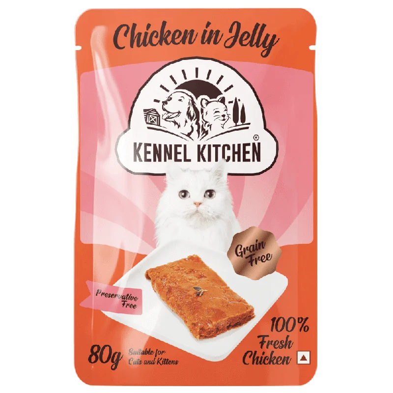 waterproof dog life vest-Kennel Kitchen Chicken in Jelly Kitten & Adult Cat Wet Food (All Life Stage)