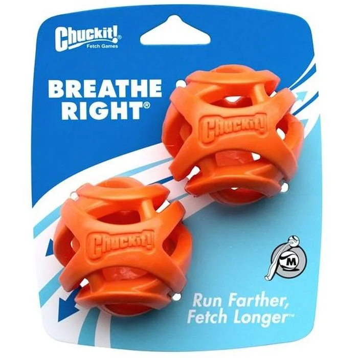 chew-resistant dog frisbee-Chuckit Breathe Right Fetch Balls 4 Sizes