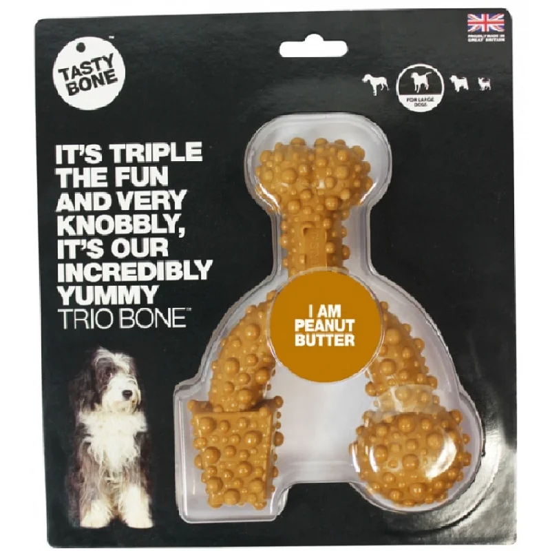 rabbit litter box training kit-Tasty Bone Nylon Trio Peanut Butter