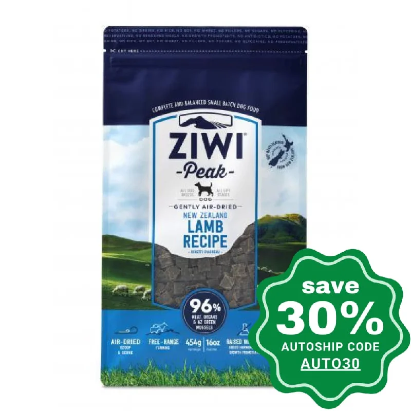 travel-friendly cat calming spray-Ziwipeak - Air Dried Dog Food LAMB - 454G