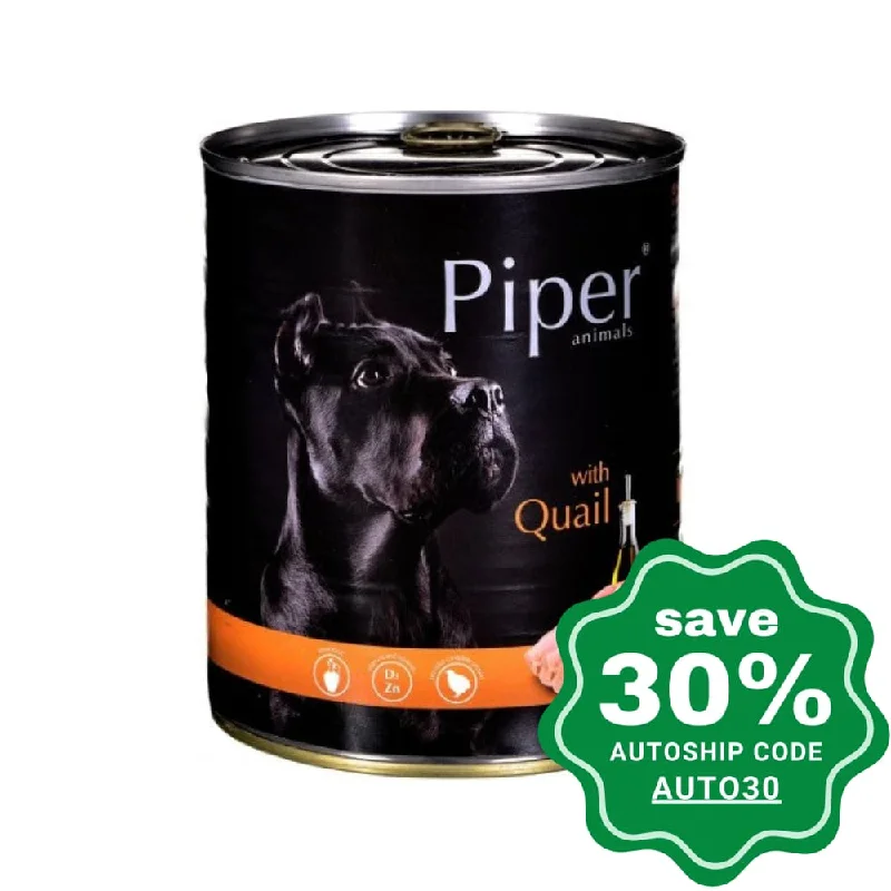 all-season windproof dog jacket-Dolina Noteci - Piper Premium Wet Dog Food - Quail - 400G (Min. 24 Cans)