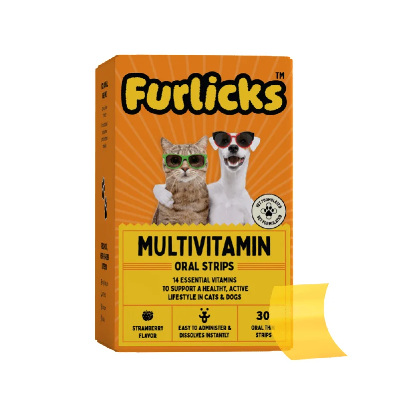 cat-safe plush heated bed-Furlicks Multivitamin for Cats and Dogs