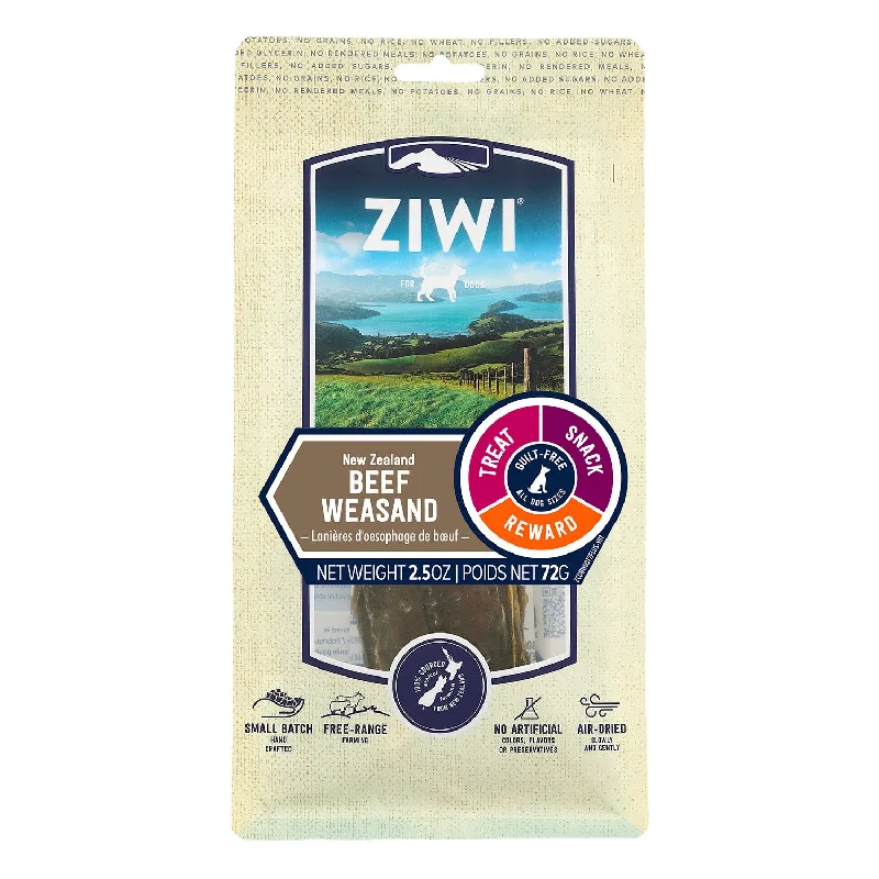 pet-safe natural flea shampoo-ZIWI Peak Oral Health Treats Beef Weasand Dog Treat