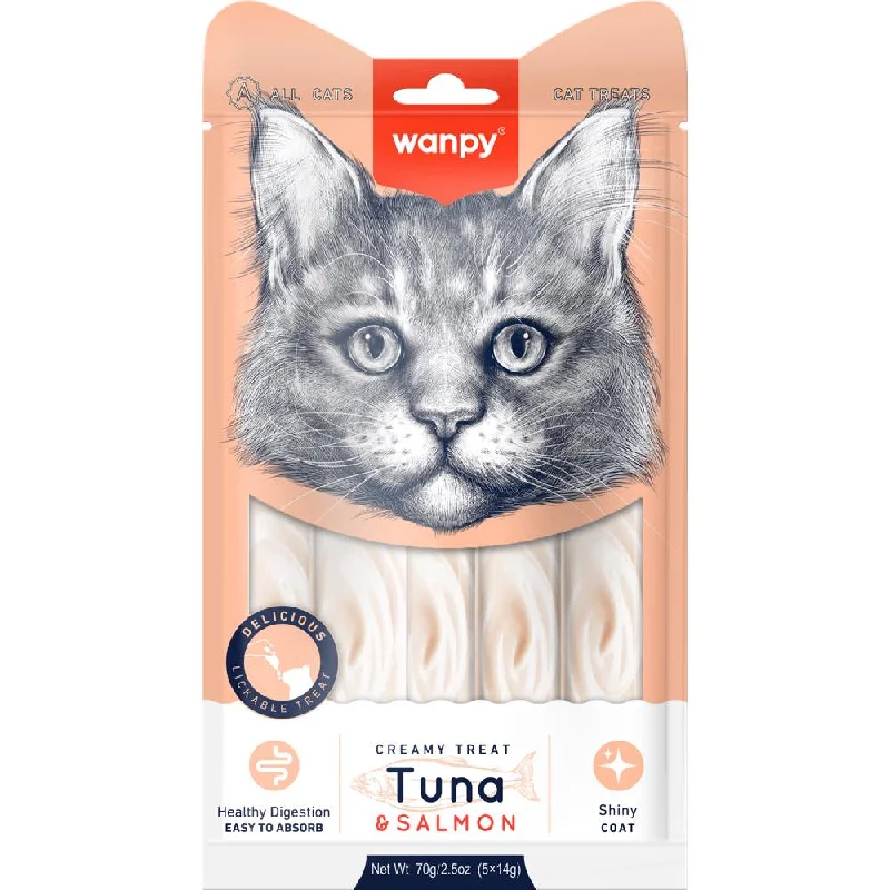 extra-durable dog chew rope-5 FOR $11: Wanpy Creamy Tuna & Salmon Liquid Cat Treats 70g