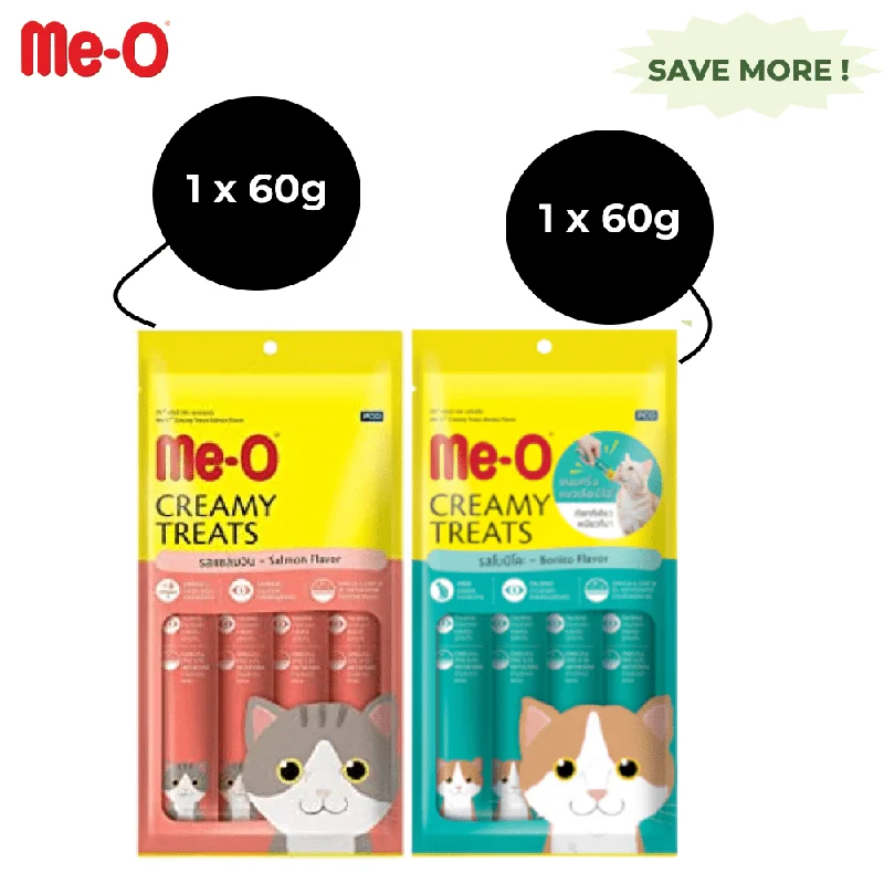 chew-proof bird ladder toy-Me O Creamy Salmon and Creamy Bonito Cat Treat Combo