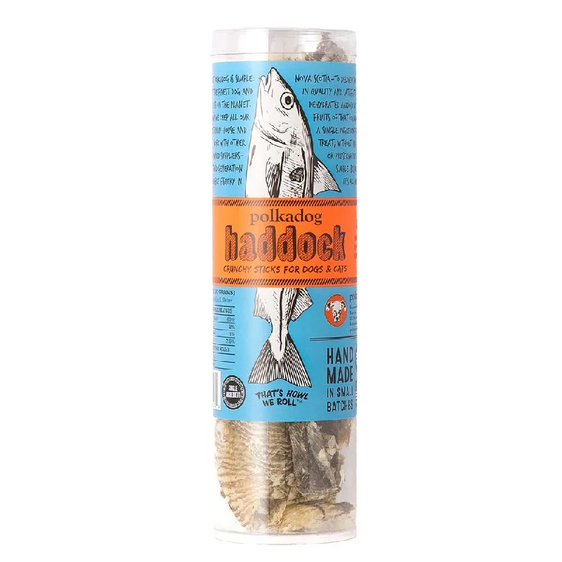 extra-wide pet gate-Polkadog Haddock Skin Jerky Grain-Free Treats For Cats & Dogs 2oz (Tube)