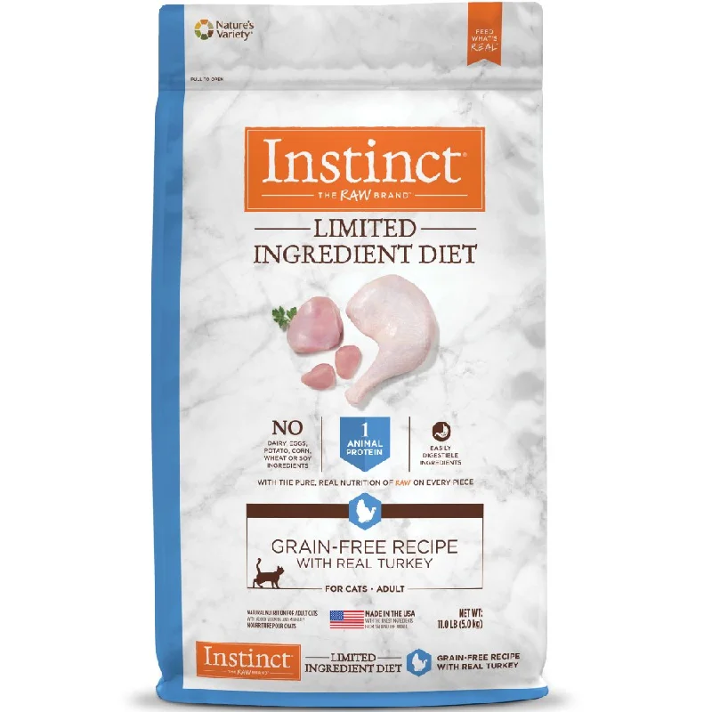 lightweight cat carrier with ventilation-Instinct Limited Ingredient Diet Turkey Grain-Free Adult Dry Cat Food 11 lb