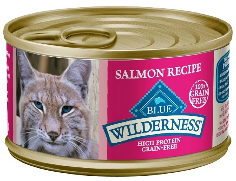 cat tree with hiding spots-Blue Buffalo Wilderness High-Protein Grain-Free Adult Salmon Recipe Canned Cat Food