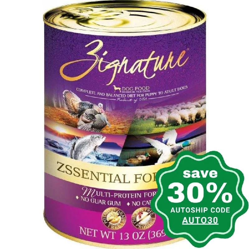 cooling collar for dogs-Zignature - Canned Dog Food - Zssential Multi-Protein - 13OZ (min. 12 Cans)