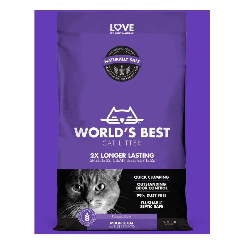 extra-large dog training pad-World's Best Cat Litter Lavender