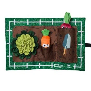 weatherproof dog kennel-Nina Ottosson Activity Matz Garden Game Plush Dog Puzzle Mat