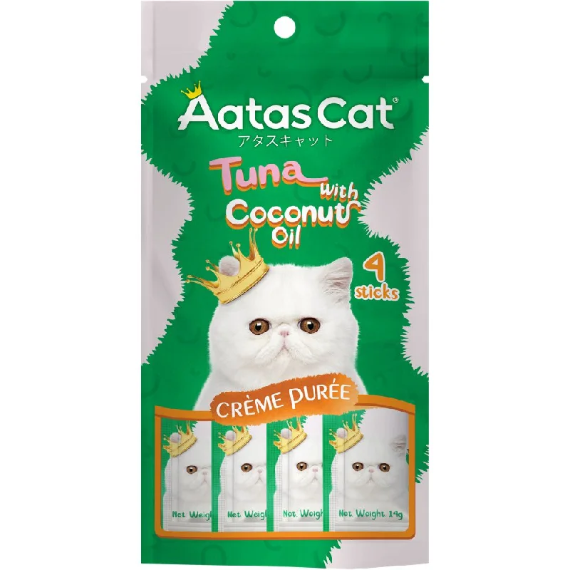 large breed dog chew bone-4 FOR $12: Aatas Cat Creme Puree Tuna With Coconut Oil Grain-Free Liquid Cat Treats 56g