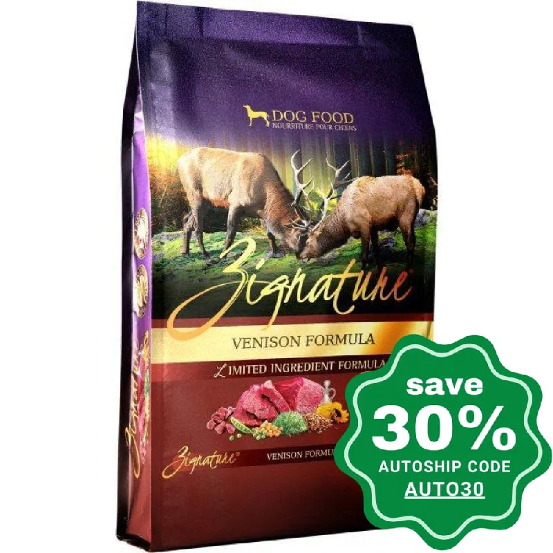 small dog orthopedic harness-Zignature - Dry Dog Food - Grain Free Venison - 12.5LB